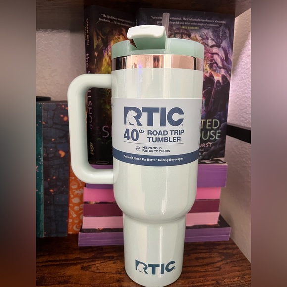 RTIC 40oz Road Trip Tumbler Fresh Mint Glitter New - Picture 1 of 2